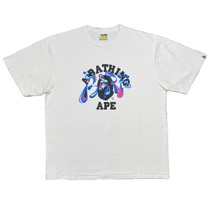 [3XL] Bape Liquid Marble College Tee