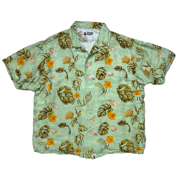 [L] Bape Vacation Pattern Button Up