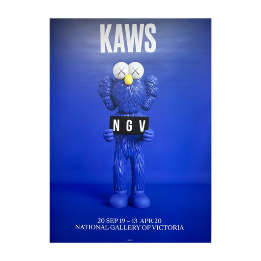 KAWS Blue BFF NVG Poster