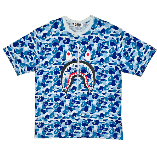 [3XL] Bape Blue ABC Camo Shark Tee