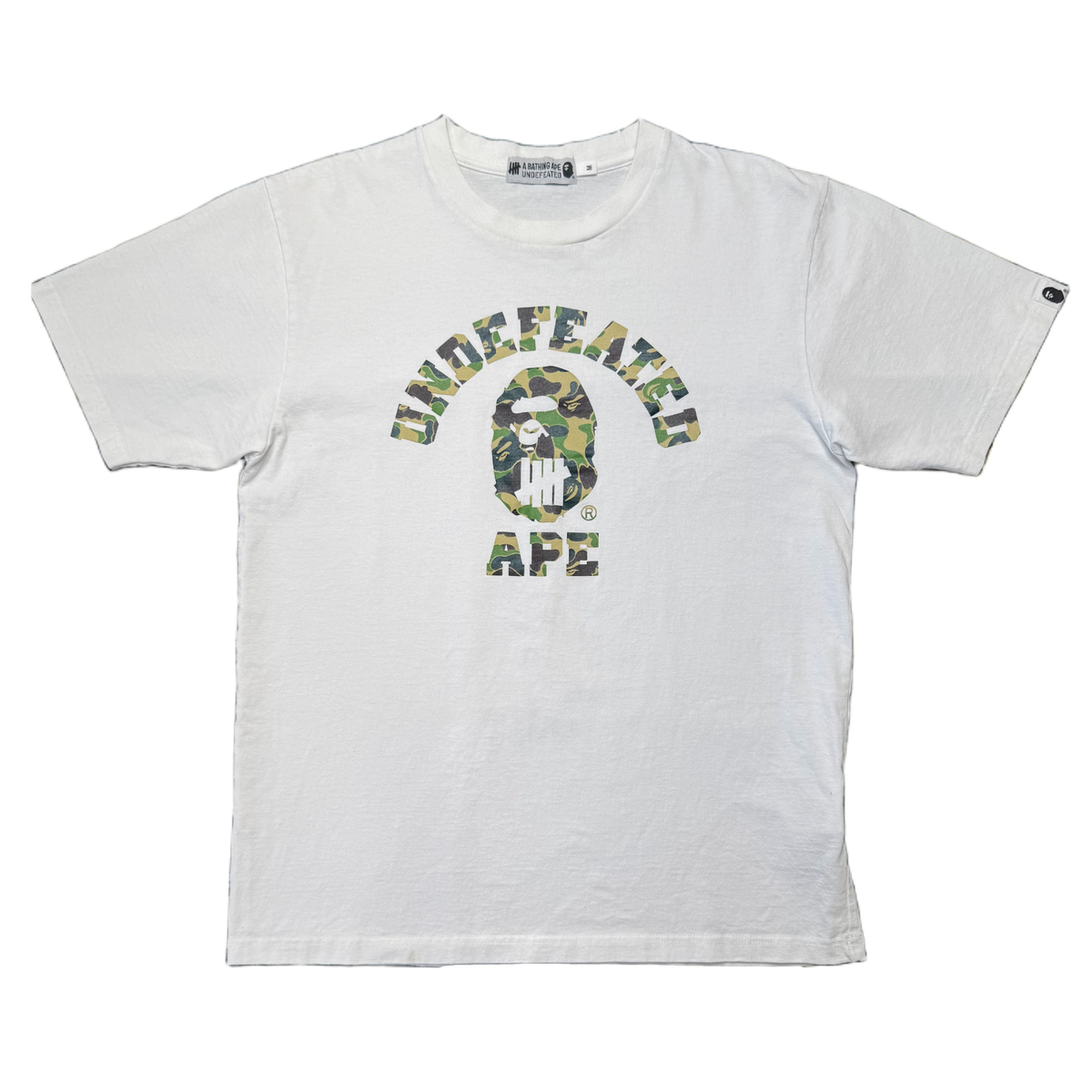 [M] Bape x Undefeated Collab College Tee