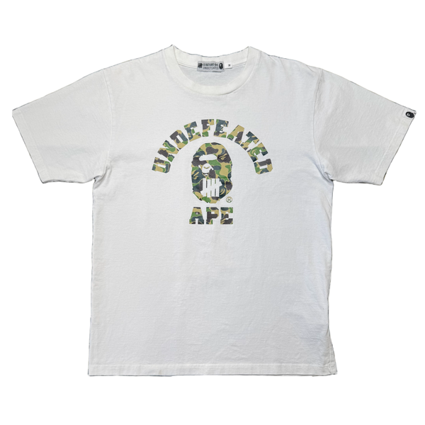 [M] Bape x Undefeated Collab College Tee