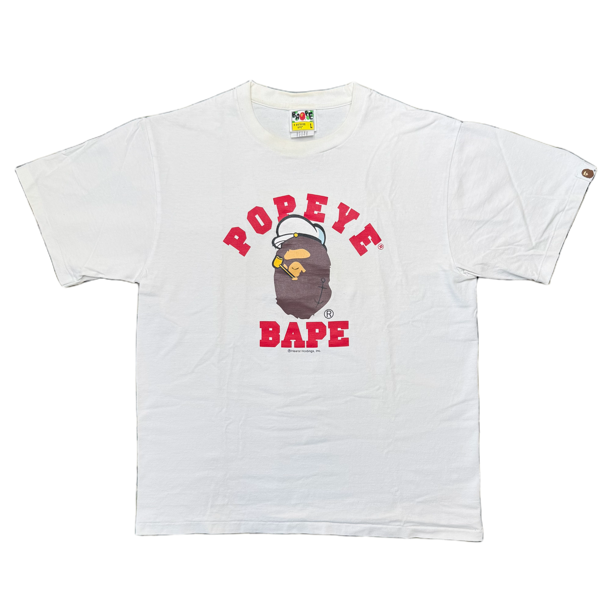 [L] Bape x Popeye Collab College Tee