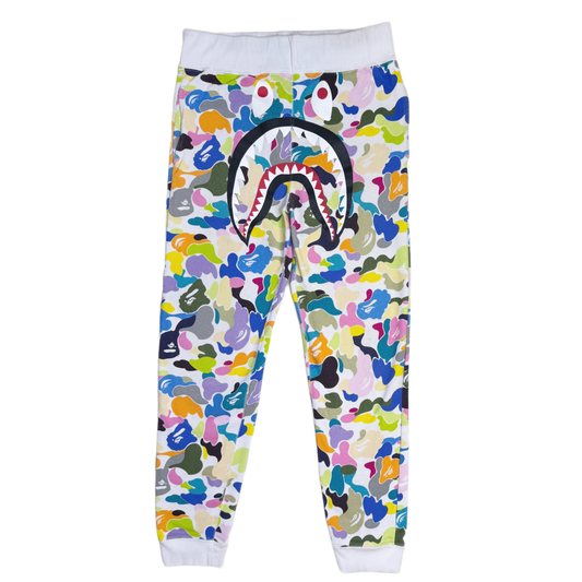 [M] Bape Multi Camo Shark Sweatpants