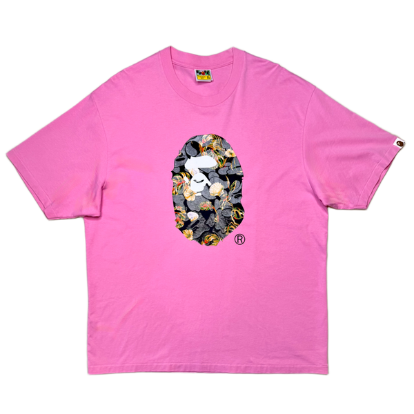 [XL] OG Bape Vacation Pattern Ape Head Tee