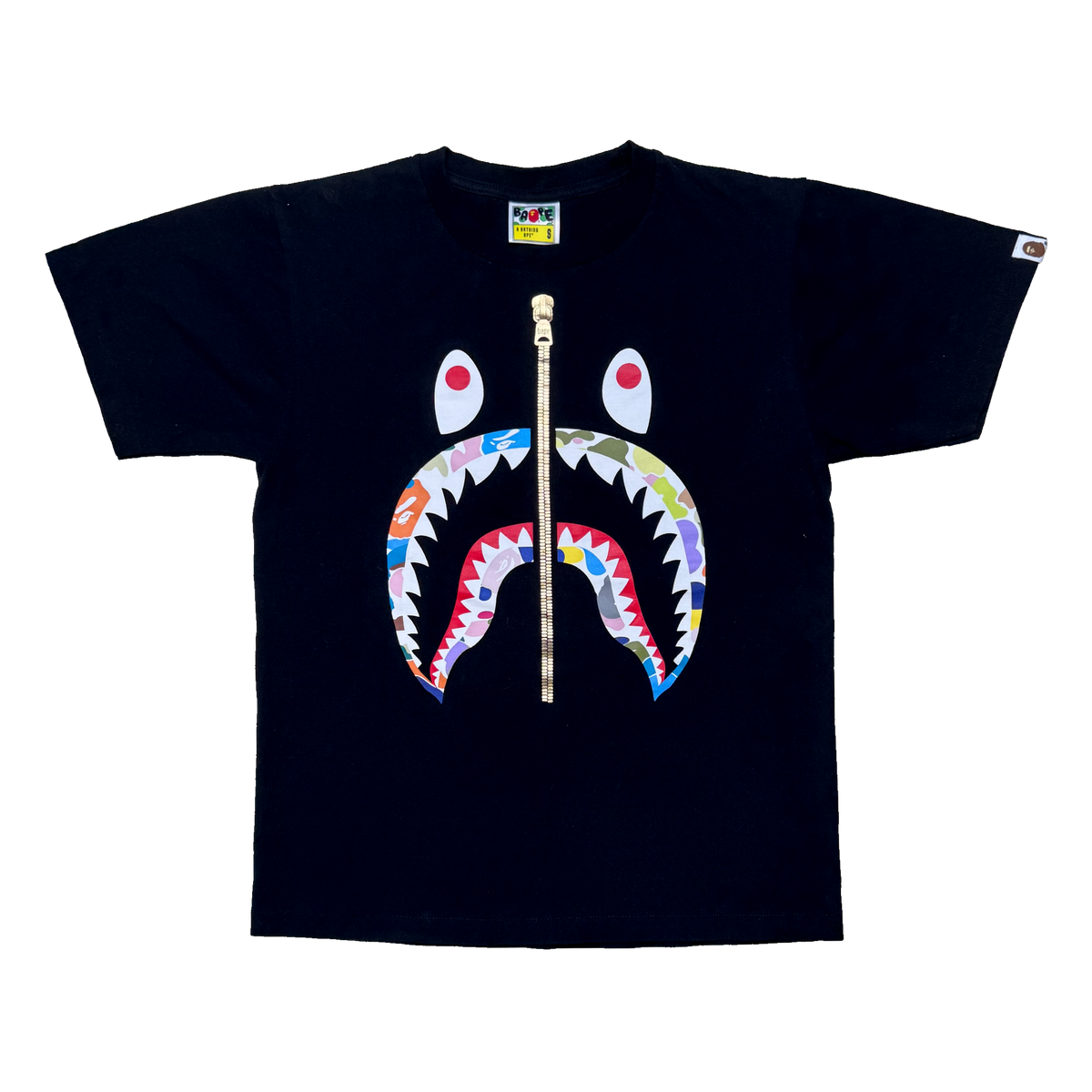 [S] Bape Multi Camo Shark Tee