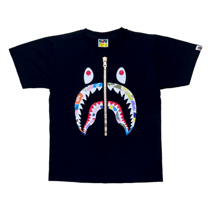 [S] Bape Multi Camo Shark Tee
