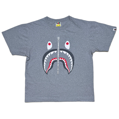 [XL] Bape Classic Grey Shark Tee