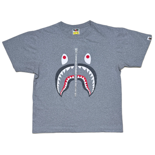[XL] Bape Classic Grey Shark Tee