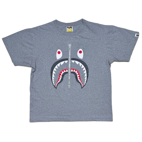 [XL] Bape Classic Grey Shark Tee