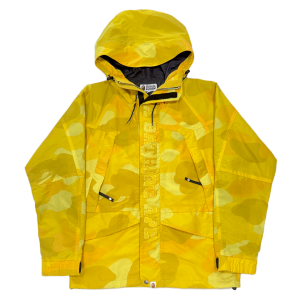 [XL] Bape Yellow Zoom Camo Snow Jacket