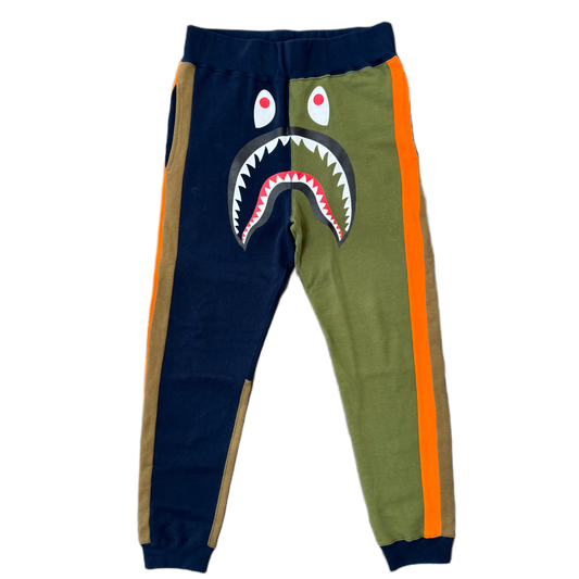 [M] Bape Colorblock Shark Sweatpants