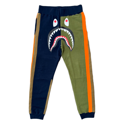 [M] Bape Colorblock Shark Sweatpants