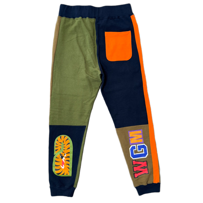 [M] Bape Colorblock Shark Sweatpants