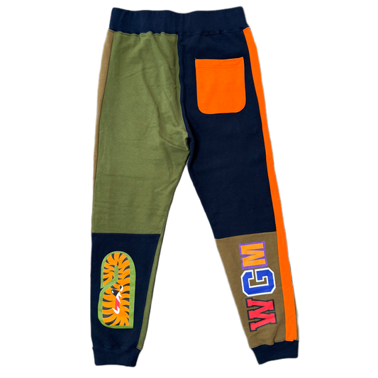 [M] Bape Colorblock Shark Sweatpants