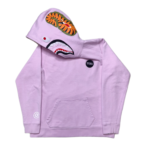 [S] Bape Pink Pullover Shark Hoodie