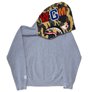 [M] Bape 1st Camo Half-Zip Shark Hoodie