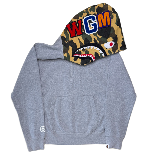 [M] Bape 1st Camo Half-Zip Shark Hoodie