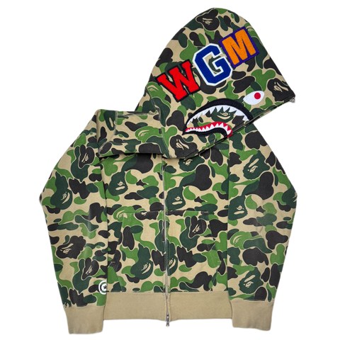 [M] Bape ABC Camo Full-Zip Shark Hoodie