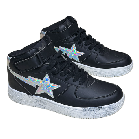 [12] Bape Marbled Metallic Bapesta Highs