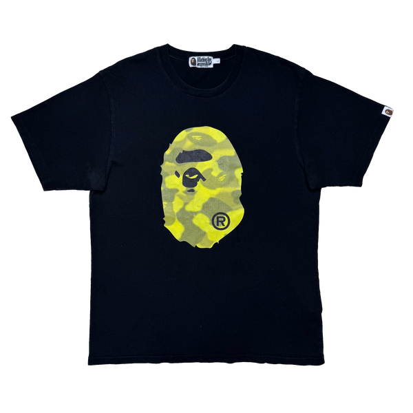 [L] OG Bape Radiation Camo Ape Head Tee