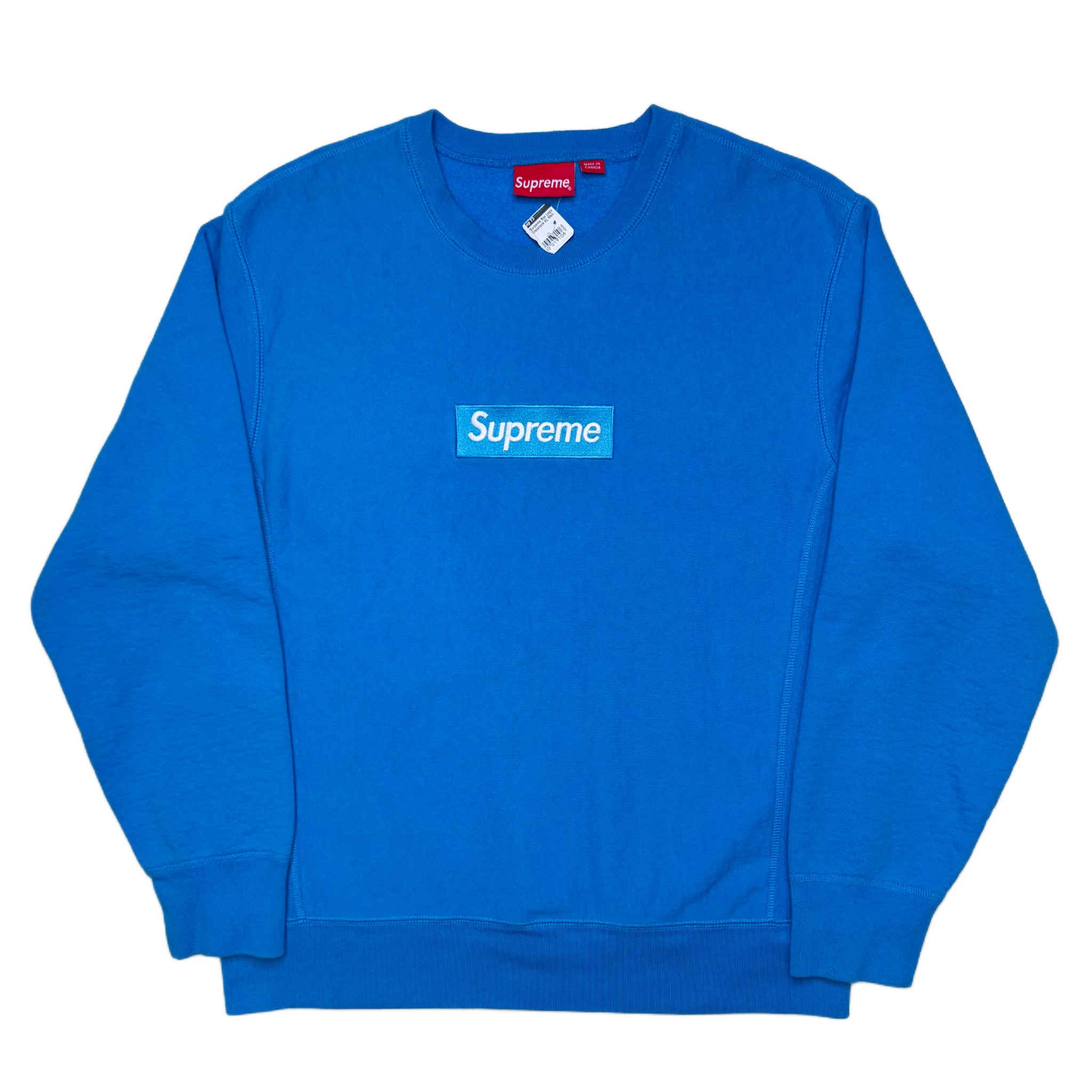 [L] DS Supreme Bright Royal Box Logo Sweatshirt