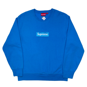 [L] DS Supreme Bright Royal Box Logo Sweatshirt