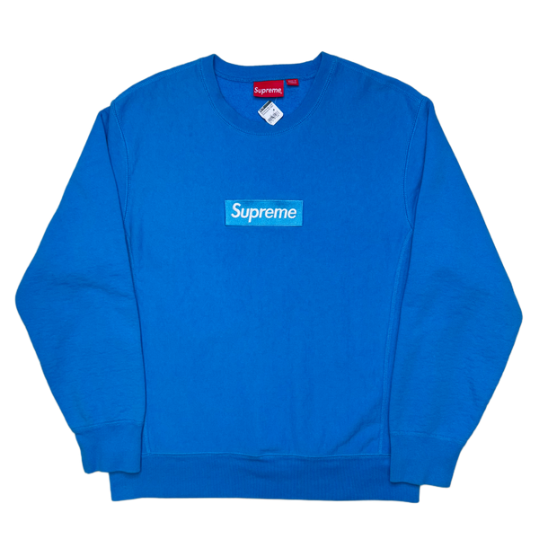 [L] DS Supreme Bright Royal Box Logo Sweatshirt
