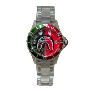 Bape Land Clear Shark Bapex Watch