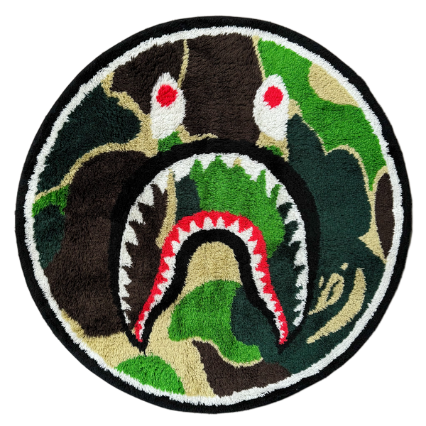 Bape Huge ABC Camo Shark Rug