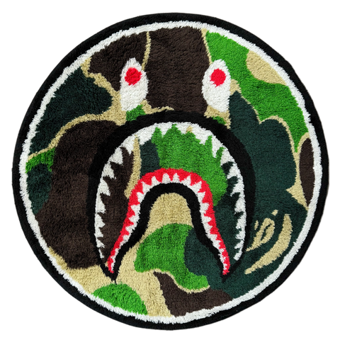 Bape Huge ABC Camo Shark Rug