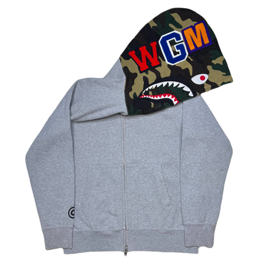 FLASH [M] Bape Land Half Camo Shark Hoodie