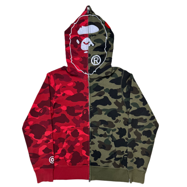 [S] Bape Split Camo 2nd Ape Hoodie