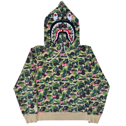 [L] Bape x ALIFE Collab Shark Hoodie