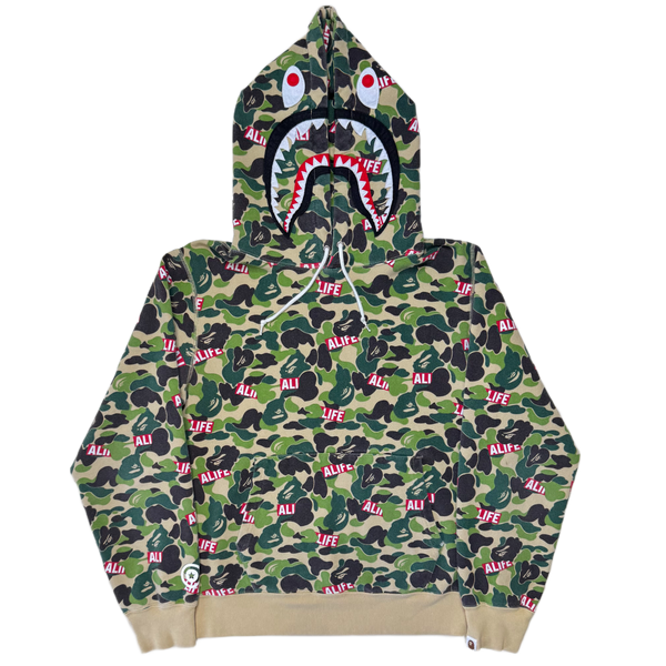 [L] Bape x ALIFE Collab Shark Hoodie