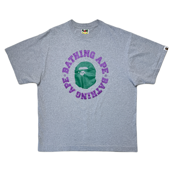 [XL] Bape Purple Green Ape Head Tee