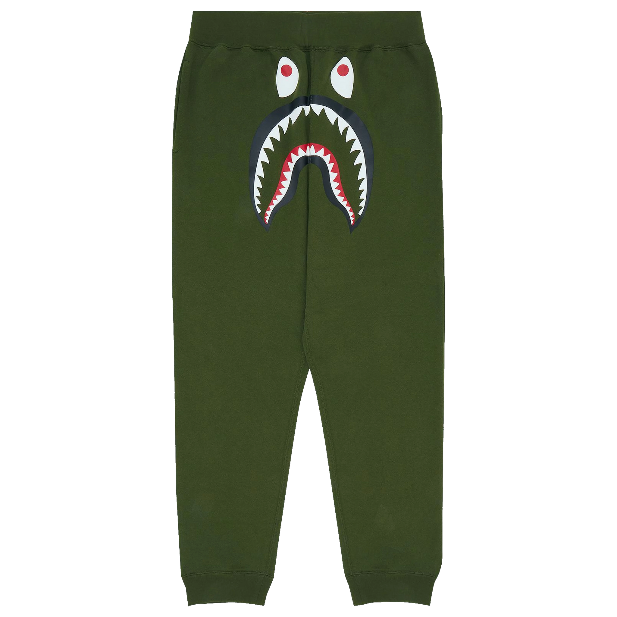 [M] DS Bape Olive Shark Sweatpants