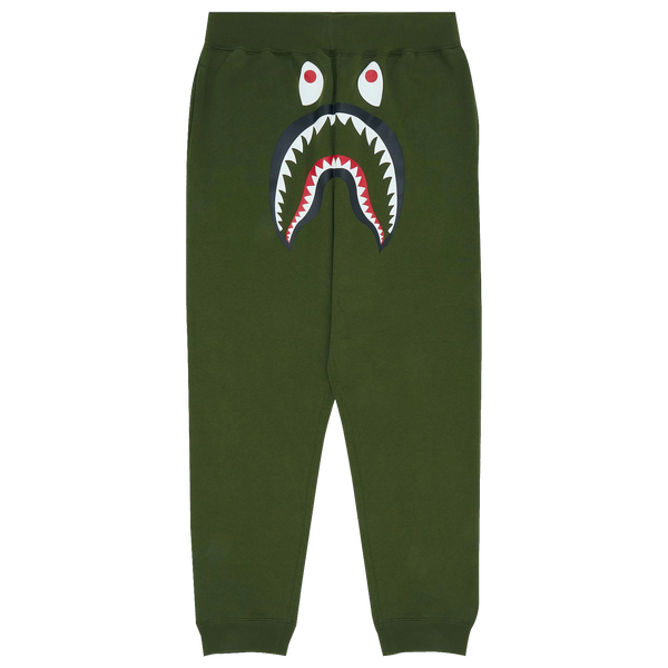 [M] DS Bape Olive Shark Sweatpants