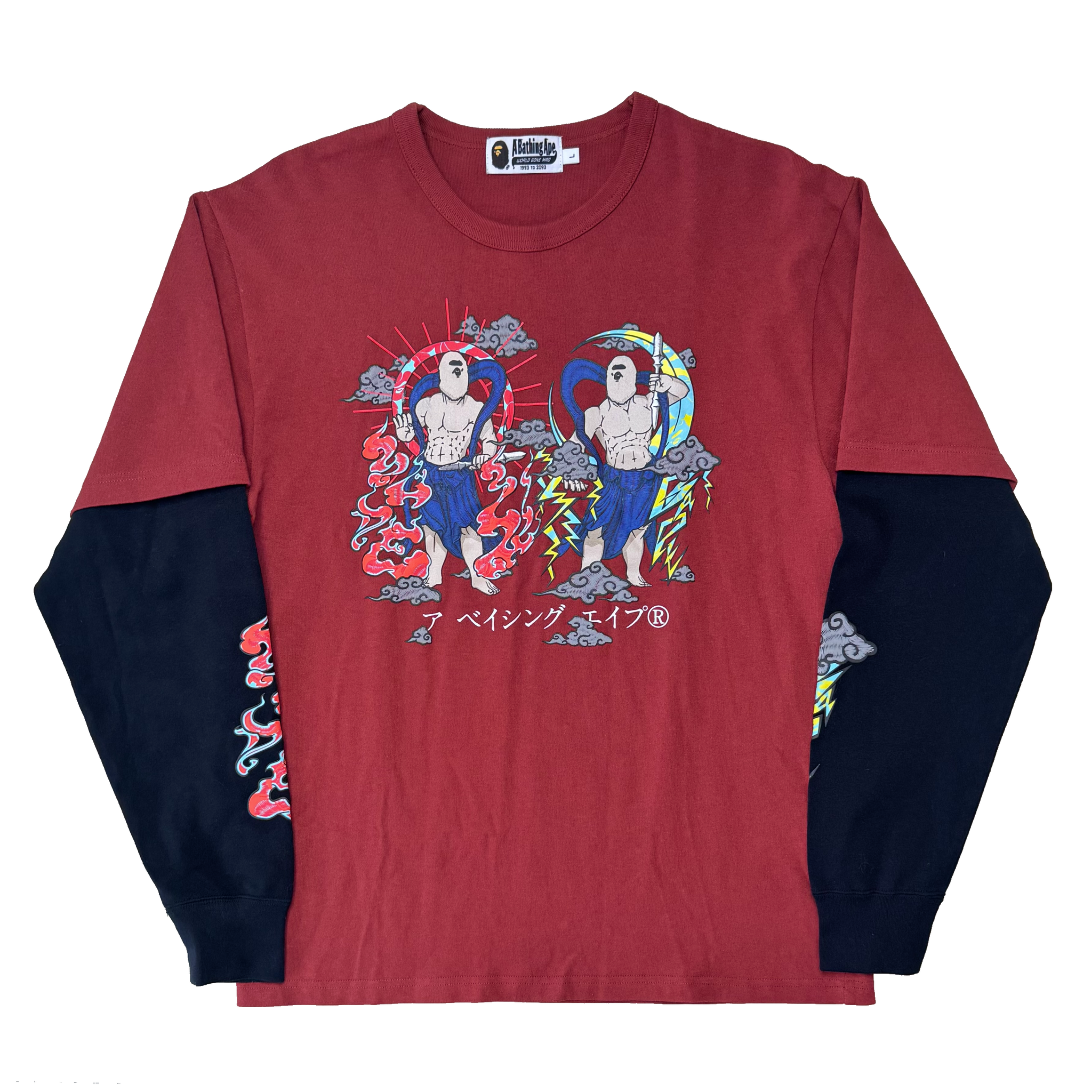 [L] OG Bape Japan Guardians Layered Longsleeve