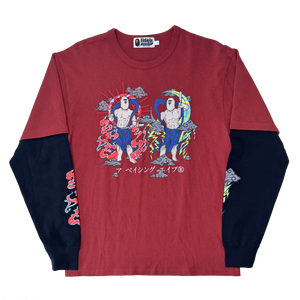 [L] OG Bape Japan Guardians Layered Longsleeve