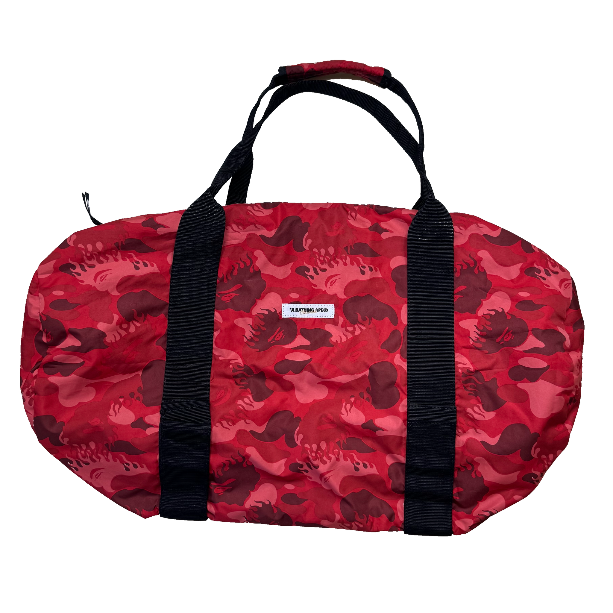 Bape Fire Camo Duffle Bag