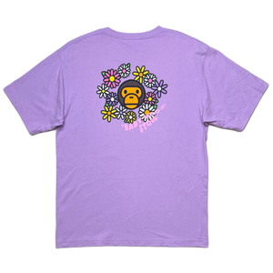 [XL] Bape Embroidered Lavender Milo Tee