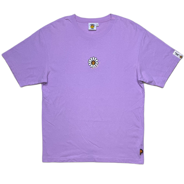 [XL] Bape Embroidered Lavender Milo Tee