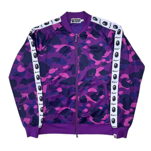 [M] Bape Purple Camo Zip-Up