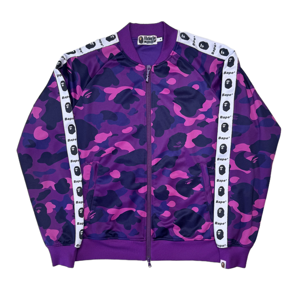 [M] Bape Purple Camo Zip-Up
