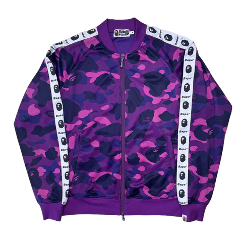 [M] Bape Purple Camo Zip-Up