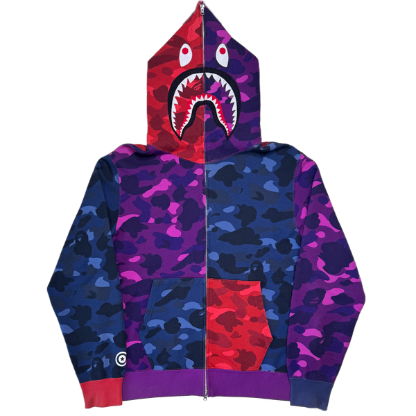 [2XL] Bape Crazy Camo Shark Hoodie