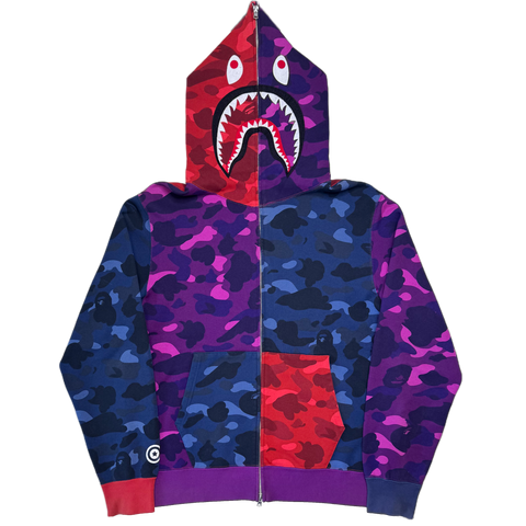 [2XL] Bape Crazy Camo Shark Hoodie