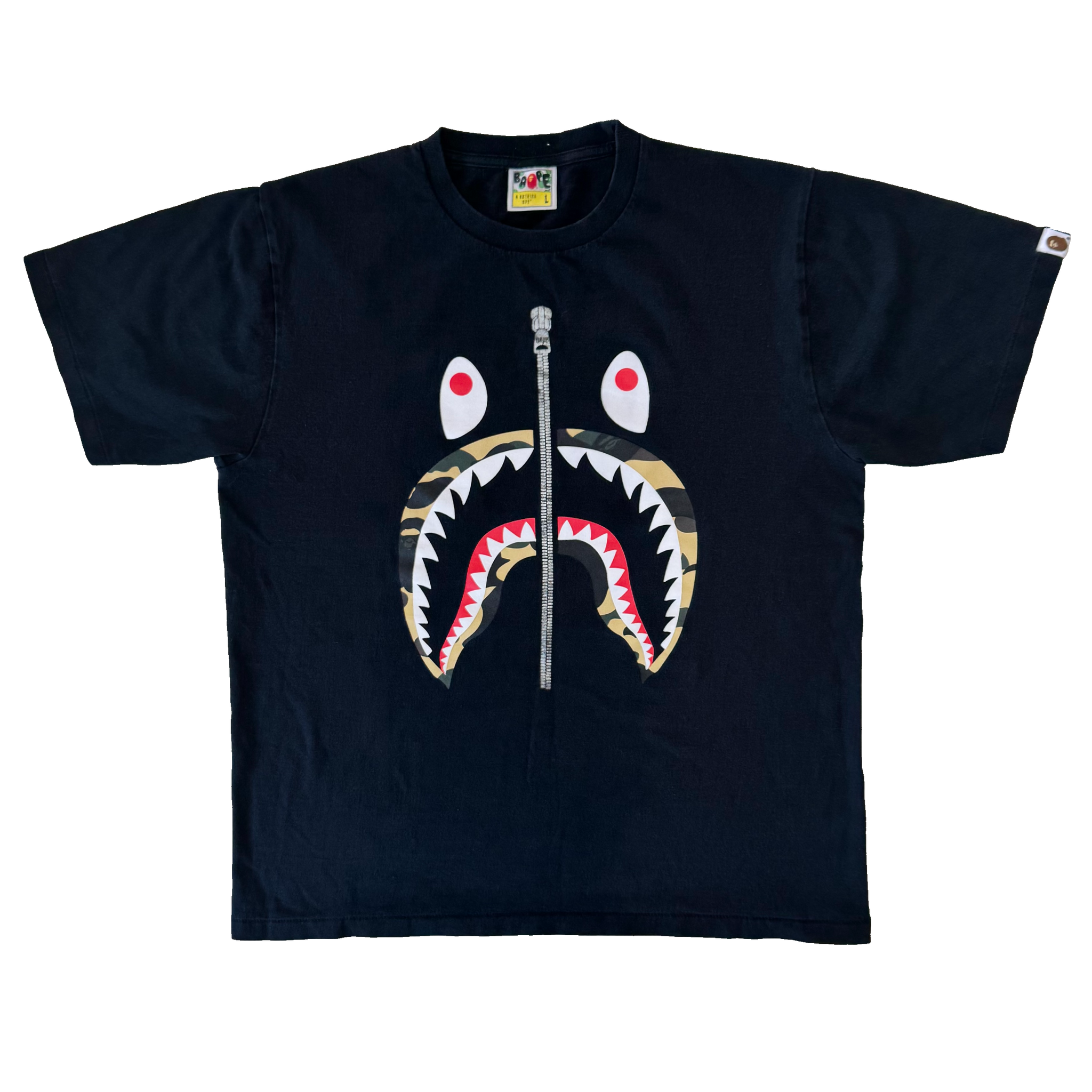 [L] Bape 1st Camo Shark Tee