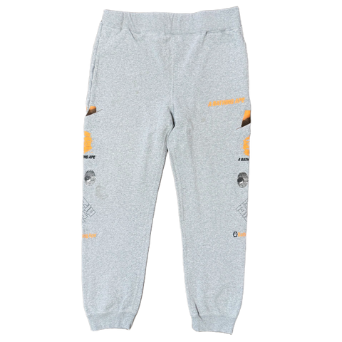[L] Bape Side Multi Logo Sweatpants